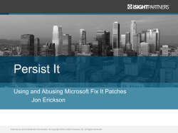 Persist It - Black Hat