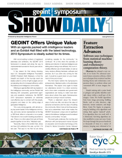 gEOINt Offers Unique Value Feature Extraction Advances