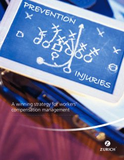 A winning strategy for workers` compensation