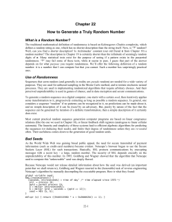 How to Generate a Truly Random Number