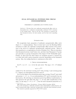 Dual dynamical systems for circle endomorphisms.