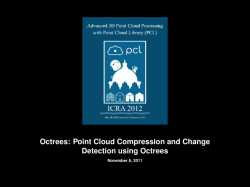 Octrees: Point Cloud Compression and Change Detection using