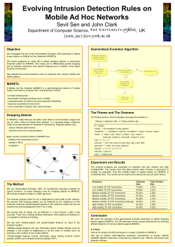 Evolving Intrusion Detection Rules on Mobile Ad Hoc Networks