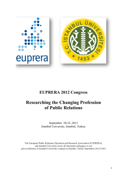 Calls For Paper - International Communication Association
