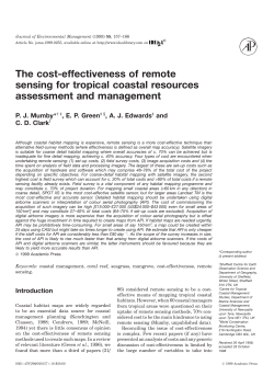 The cost-effectiveness of remote sensing for tropical coastal