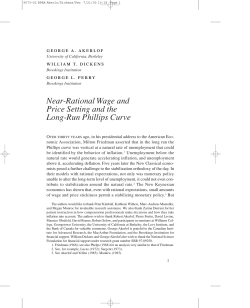 Near-Rational Wage and Price Setting and the Long