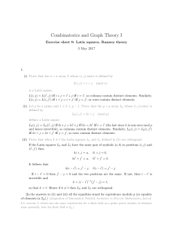 Combinatorics and Graph Theory I