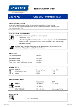 one shot primer filler 289-45711