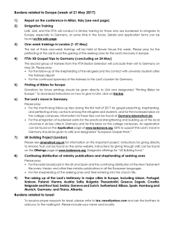 Burdens related to Europe (week of 21 May