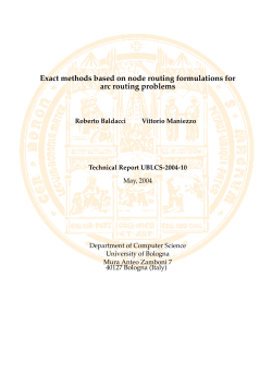 Exact methods based on node routing formulations for arc