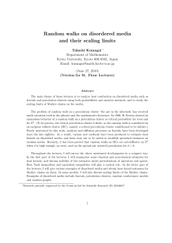 Random walks on disordered media and their scaling limits