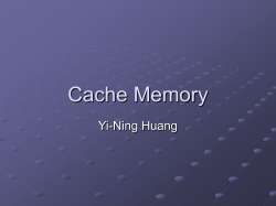 Cache Memory