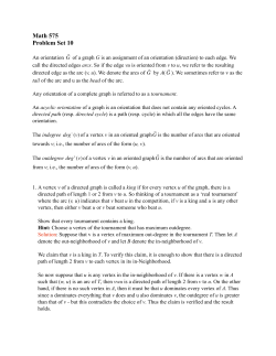 Math 575 Problem Set 10
