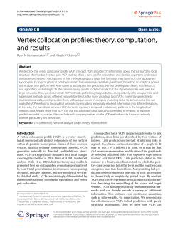 Vertex collocation profiles: theory, computation, and results