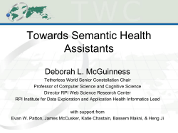 Slide 1 - Tetherless World Constellation