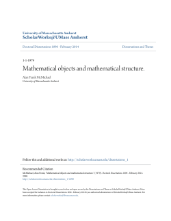 Mathematical objects and mathematical structure.