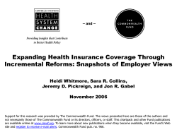 Commonwealth Fund Special Supplement to the 2005 Kaiser/HRET
