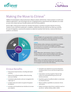 Making the Move to Etrieve