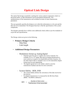 Optical Link Design