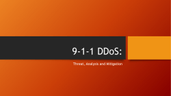 9-1-1 DDoS:
