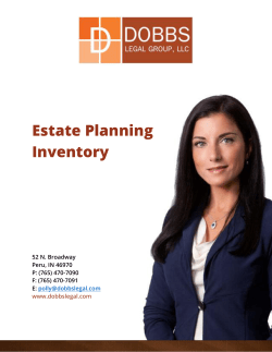Estate Planning Inventory