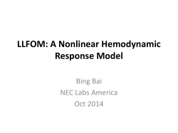 LLFOM: A Nonlinear Hemodynamic Response