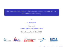 On the estimation of the second order parameter in extreme