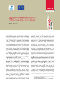 Agglomeration externalities and fast growing