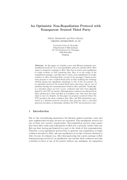 An Optimistic Non-Repudiation Protocol with Transparent