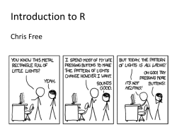 Intro to R