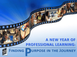 A New Year of Collaborative Professional Learning: Finding