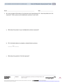 End-of-Module Assessment