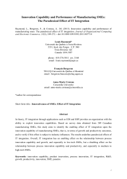 2. Innovation Capability of Manufacturing SMEs
