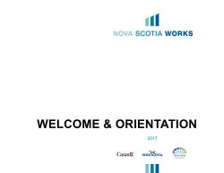 NS Works Powerpoint Orientation