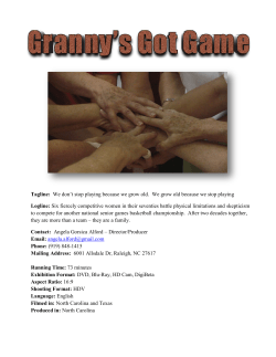 Tagline: We don`t stop playing because we grow old. We grow old