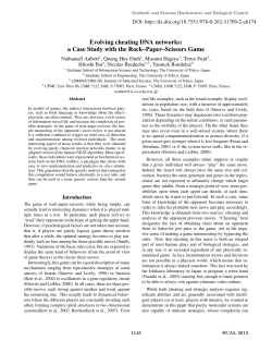 Evolving cheating DNA networks