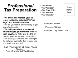 TurboTax Defense Postcard