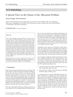 A Special View on the Nature of the Allocation Problem