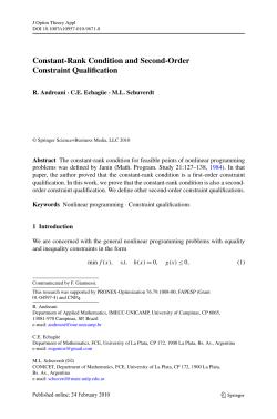 Constant-Rank Condition and Second-Order - Imecc