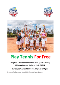 Great British Tennis Weekend