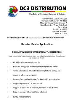 checklist when submitting the application form