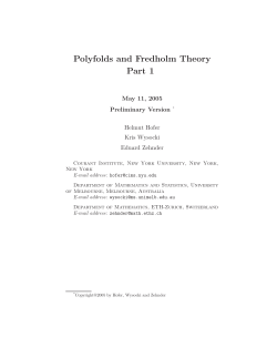 Polyfolds and Fredholm Theory Part 1