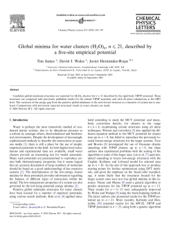 Global minima for water clusters (H2O)n, n 6 21
