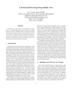A formal model for integrating multiple views