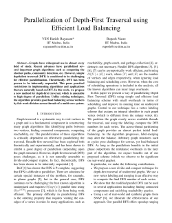 Parallelization of Depth-First Traversal using Efficient Load