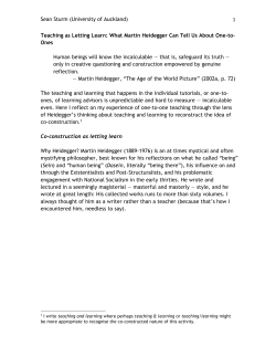 Teaching as Letting