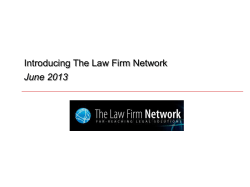 Slide 0 - Law Firm Network