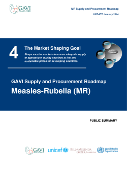 Measles-Rubella (MR) - Gavi, the Vaccine Alliance