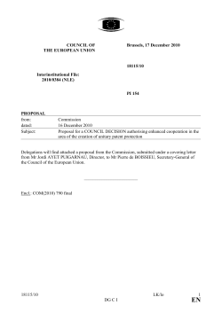 Proposal for Council decision