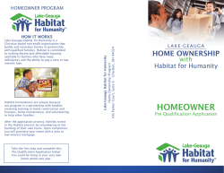 homeowner - Lake-Geauga Habitat for Humanity